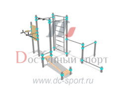 Воркаут комплекс Мини плюс брусья с перекладинами