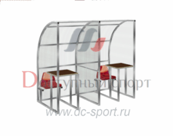 Крытая кабина для судей Комментаторская