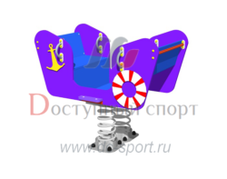 Качалка на пружине Кораблик