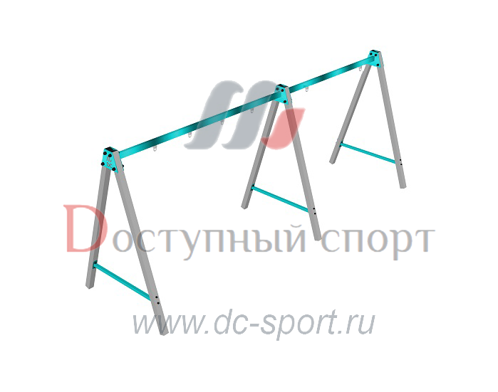 Качели тройные стойка