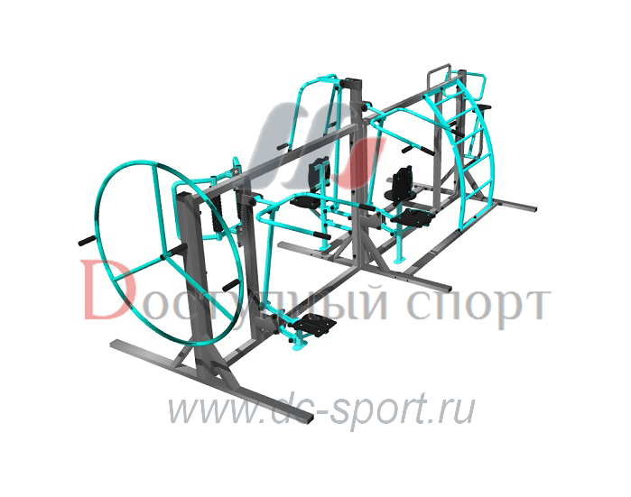 Комплекс уличных тренажеров для укрепления спины