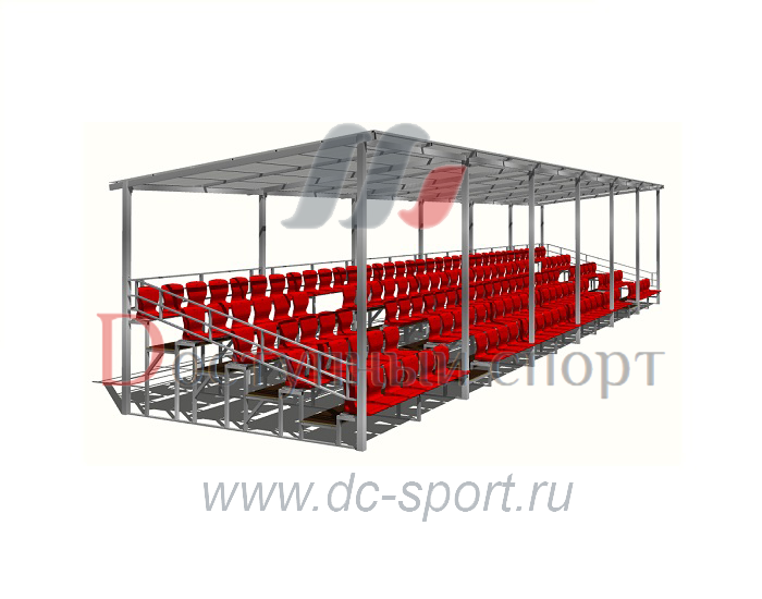 Трибуна крытая 164 места