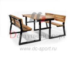 Стол со скамьями уличный Альто